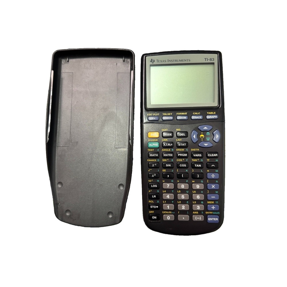 Texas Instruments TI-83 Graphing Calculator Black Cover Parts Repair